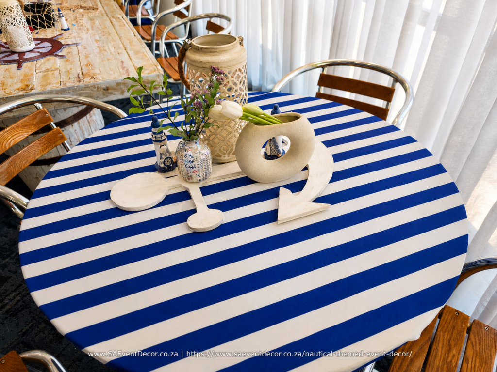 yacht/nautical gala décor