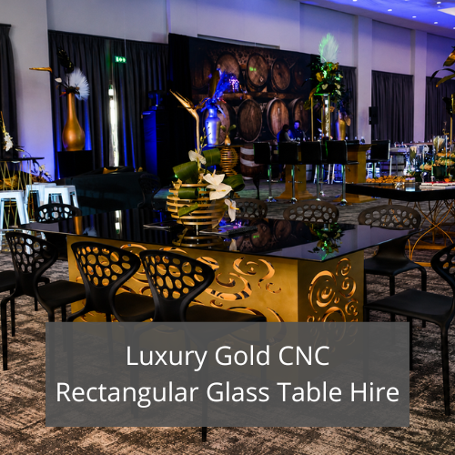 SAED Luxury Gold CNC Rectangular Glass Table Hire Featured Image SAED Luxury Gold CNC Rectangular Glass Table Hire Featured Image