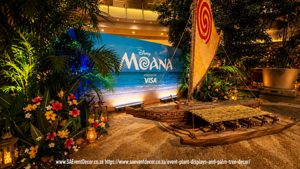 Event Plant Displays and Palm Tree Decor SA Event Decor with tropical palm tree display