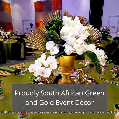 Proudly South African Green and Gold Event Décor Proudly South African Green and Gold Event Decor
