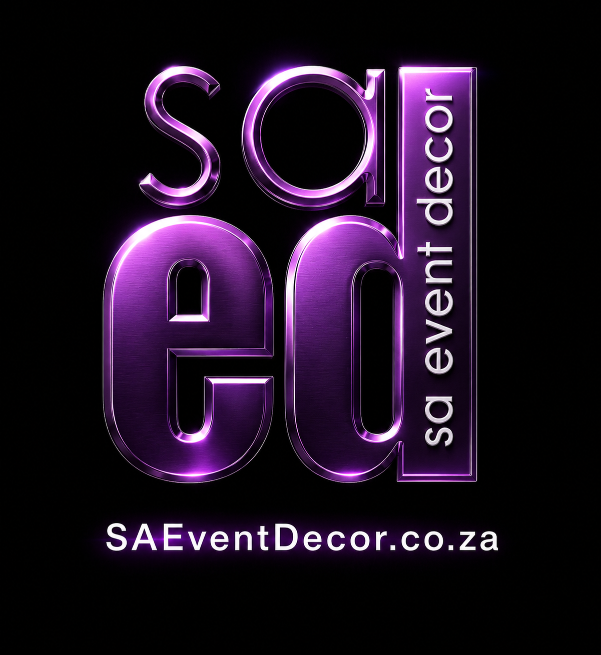 SA Event Decor designer logo SA Event Decor designer logo