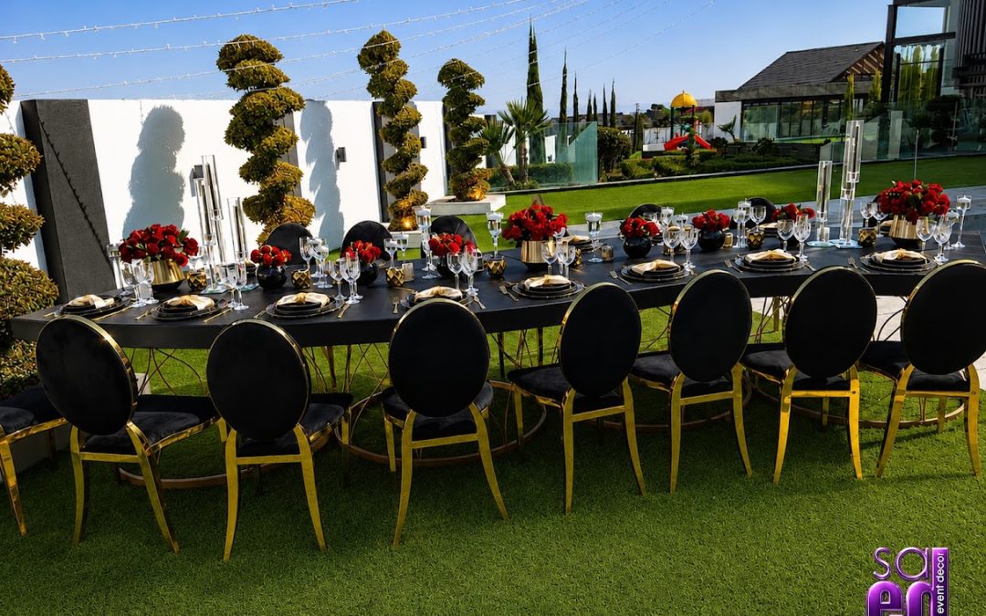 Black, Gold & Red: A Private Celebration at Blue Hills Equestrian Estate