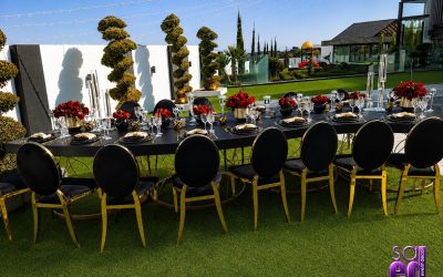SA Event Decor 19 BLACK, GOLD & RED: A PRIVATE CELEBRATION AT BLUE HILLS EQUESTRIAN ESTATE