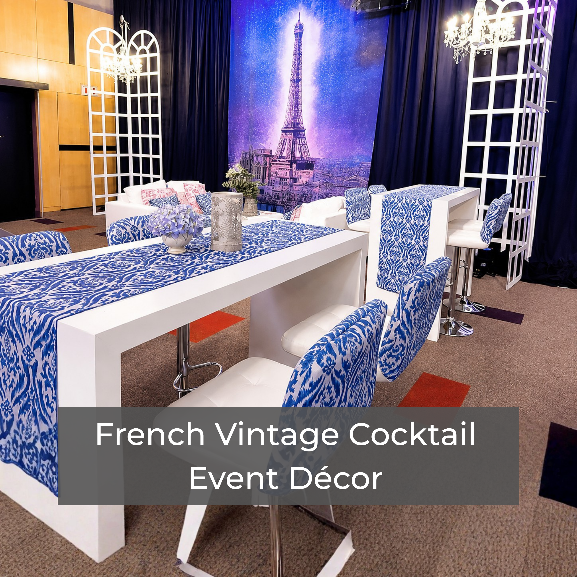 French-vintage-cocktail-event-decor-cover-by-SA-Event French vintage cocktail event decor cover by SA Event