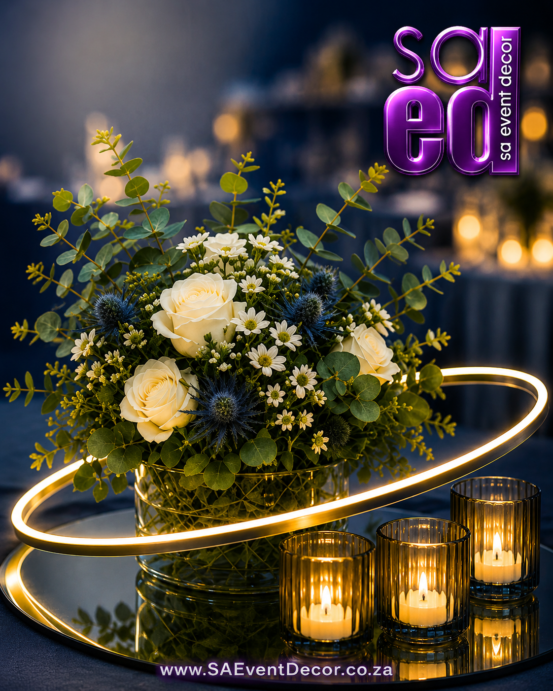 SA Event Decor LED ring centre piece R 310 ex VAT