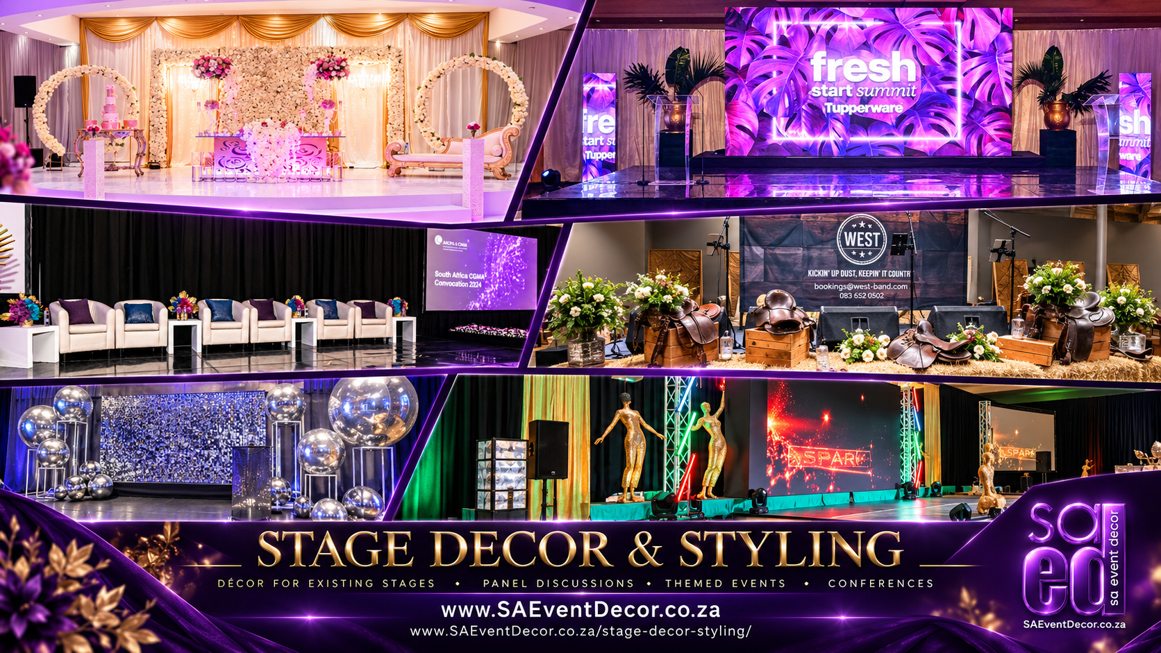 Stage decor styling by SA Event Decor Stage decor styling by SA Event Decor