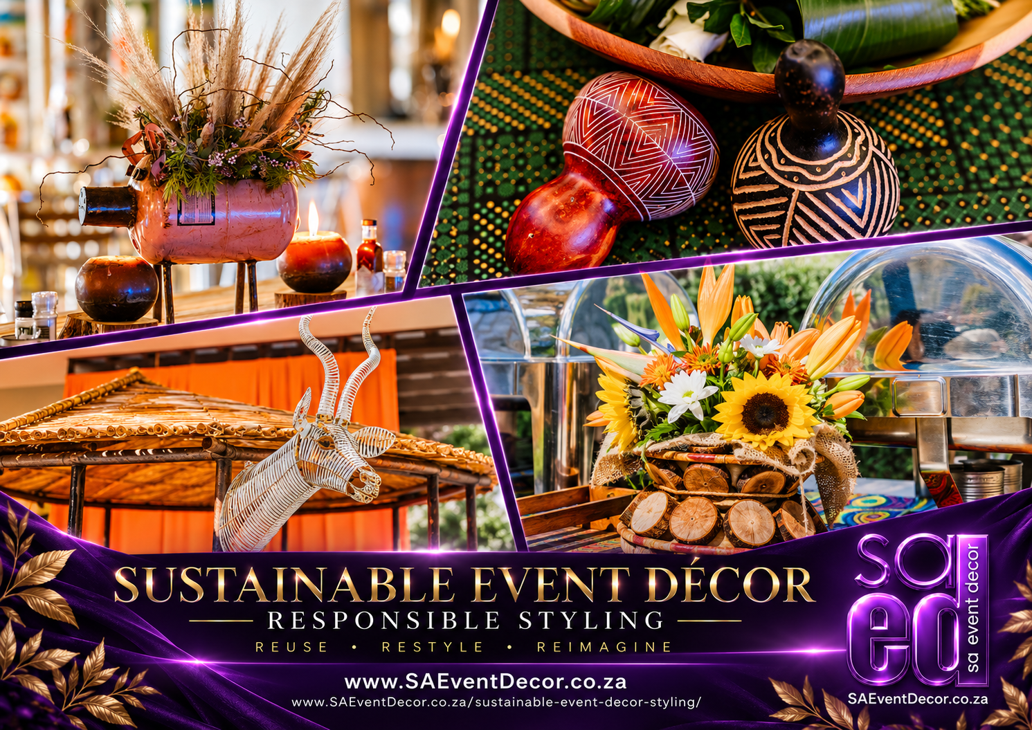 Sustainable event decor by SA Event decor Sustainable event decor by SA Event decor