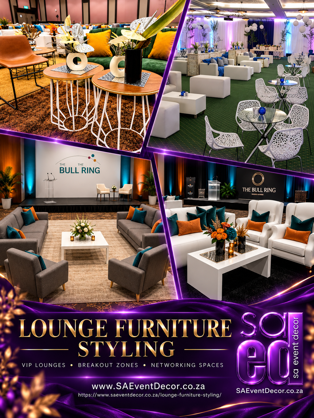 VIP Lounge Networking Zones from SA Event Decor VIP Lounge Networking Zones from SA Event Decor