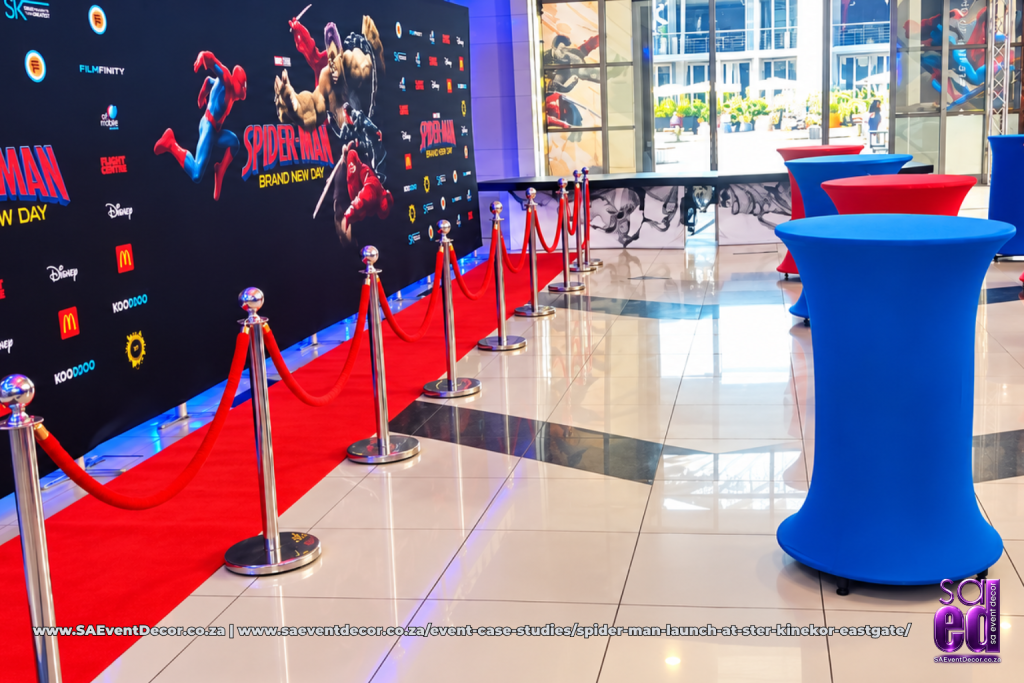 Event case studiesspider man launch at ster kinekor eastgate event lobby by SA Event Decor