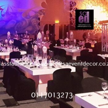 Glass Rectangular Tables With Led Base 4