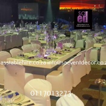 Glass Rectangular Tables With Led Base 5
