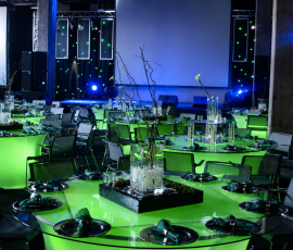 Round Glass LED Event Tables 1