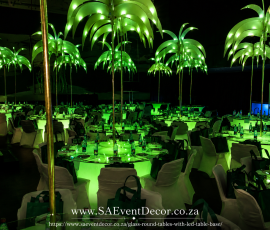 Round Glass LED Event Tables 4