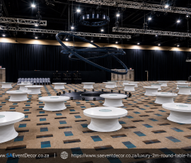 Luxury 2m Round Table Hire 2