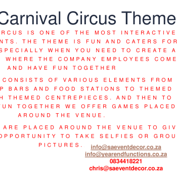 Carnival Circus Themed Event 17