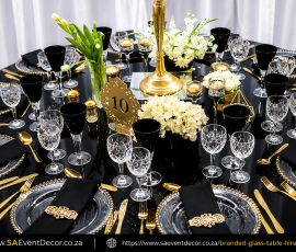 Branded Glass Table Hire 2 3029719609