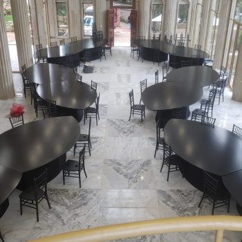 Black Leaf Shaped Tables 3