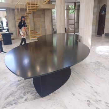 Black Leaf Shaped Tables 4