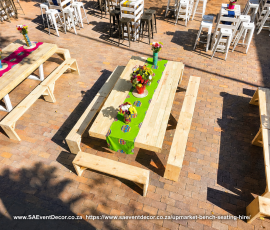 Upmarket Bench Seating Hire 3
