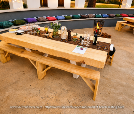 Upmarket Bench Seating Hire 5
