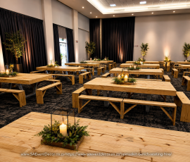 Upmarket Bench Seating Hire 1