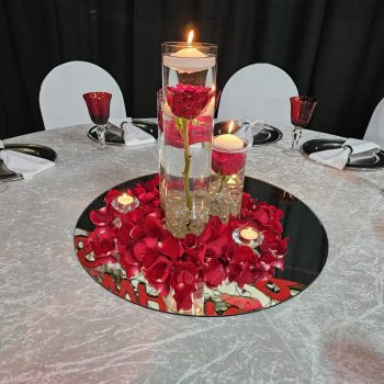 Red Gala Dinner Decor 2