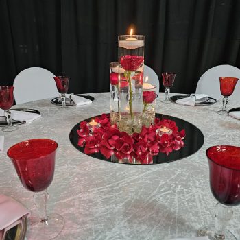 Red Gala Dinner Decor 3