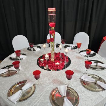 Red Gala Dinner Decor 4