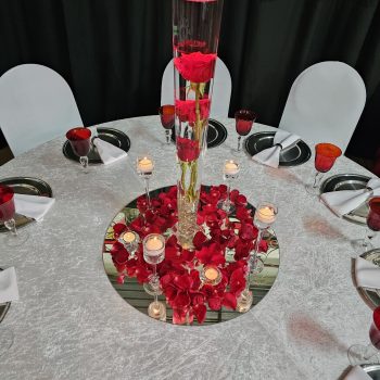Red Gala Dinner Decor 5