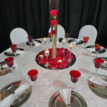 Red Gala Dinner Decor 6