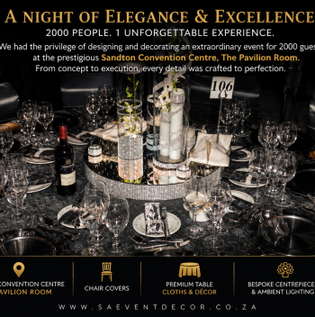 Glitz & Glam Corporate Gala Décor 1