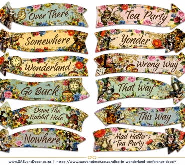 Alice in Wonderland Conference Décor 7