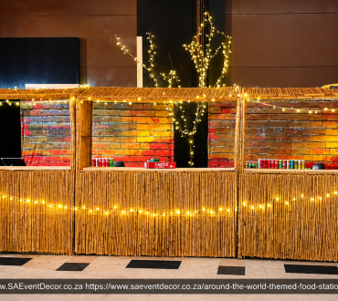 Around the World Food Stations and Harvest Table Décor 14
