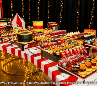 Around the World Food Stations and Harvest Table Décor 6