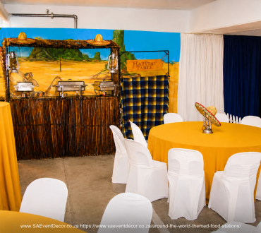Around the World Food Stations and Harvest Table Décor 32
