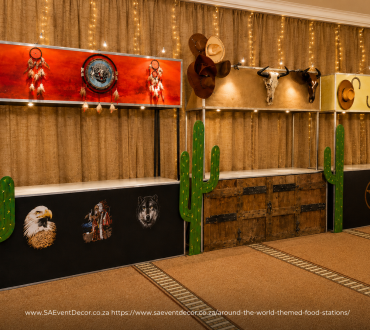 Around the World Food Stations and Harvest Table Décor 35
