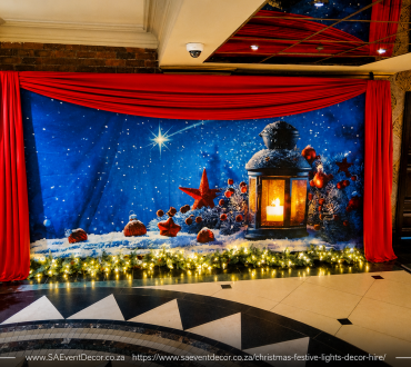 Christmas, Festive Lights & Winter Wonderland Backdrop Hire 30