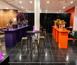 Glass Top Conversation Table Hire Johannesburg | Conference & Cocktail Event Furniture 3