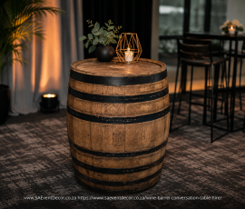Wine Barrel Conversation Table Hire for Corporate Events 4 1950364629