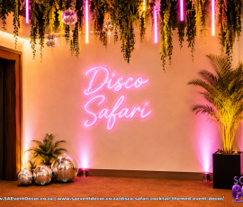 Disco Safari Cocktail Themed Event Décor 9 1751256099