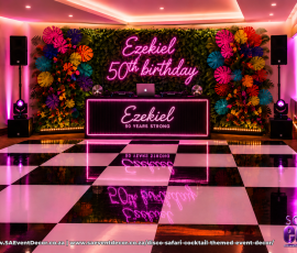 Disco Safari Cocktail Themed Event Décor 10 3719967192