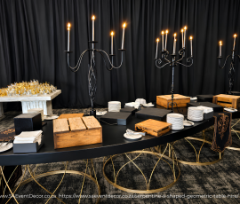 Serpentine S-Shaped Geometric Table Hire 5 3578806287