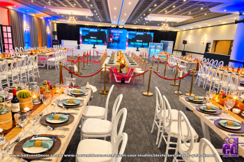 Event case studies Alexforbes awards gala dinner banquet hall setup by SA Event Decor