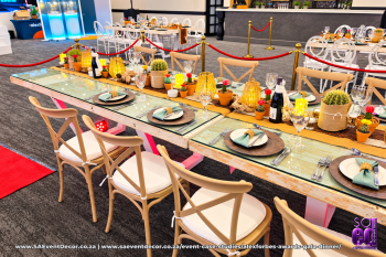 Event case studies Alexforbes awards gala dinner banquet table by SA Event Decor